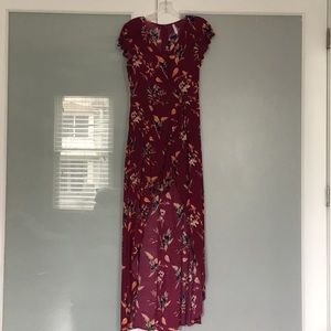 Floral hi-low dress